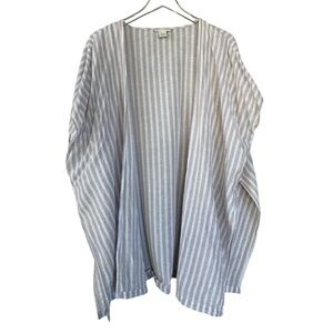 Rachel Ashwell Linen Blend Striped Kimono